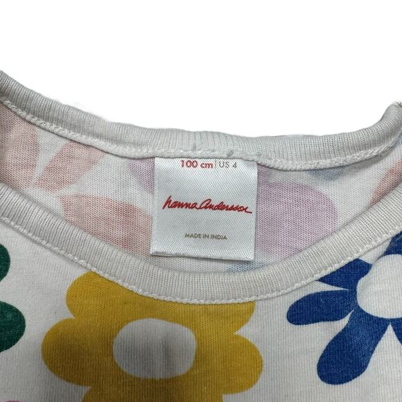 HANNA ANDERSSON Playground Dress with Pockets in Tiny Blossoms Size 4 100 Daisy - Picture 4 of 5